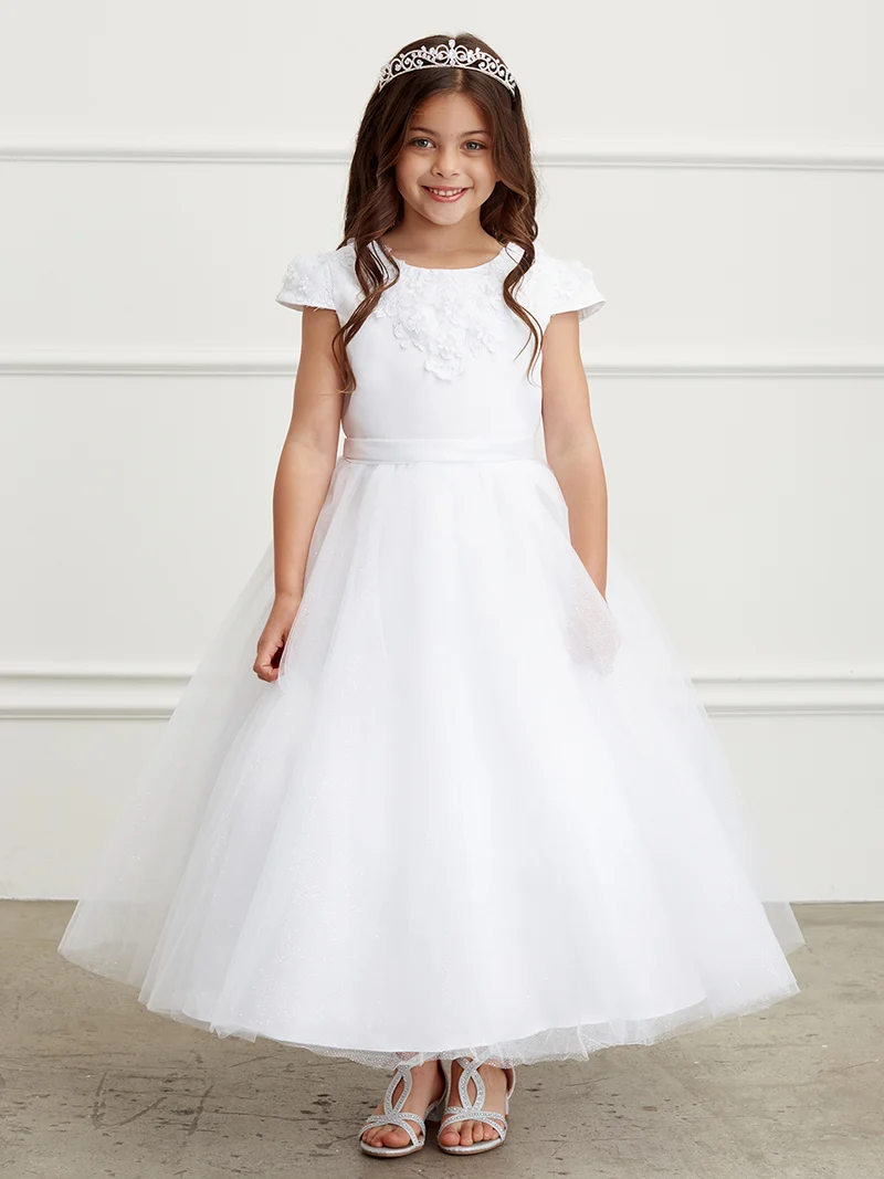 Girl Dress with 3D Flower on Neckline Klänning från TIPTOP KIDS - AS5823