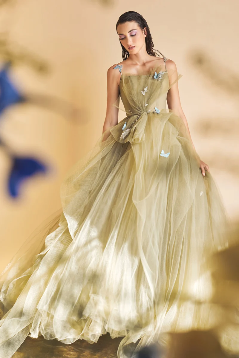 Tulle Butterflies Balklänning av Andrea & Leo Couture A1113 - Speciellt tillfälle