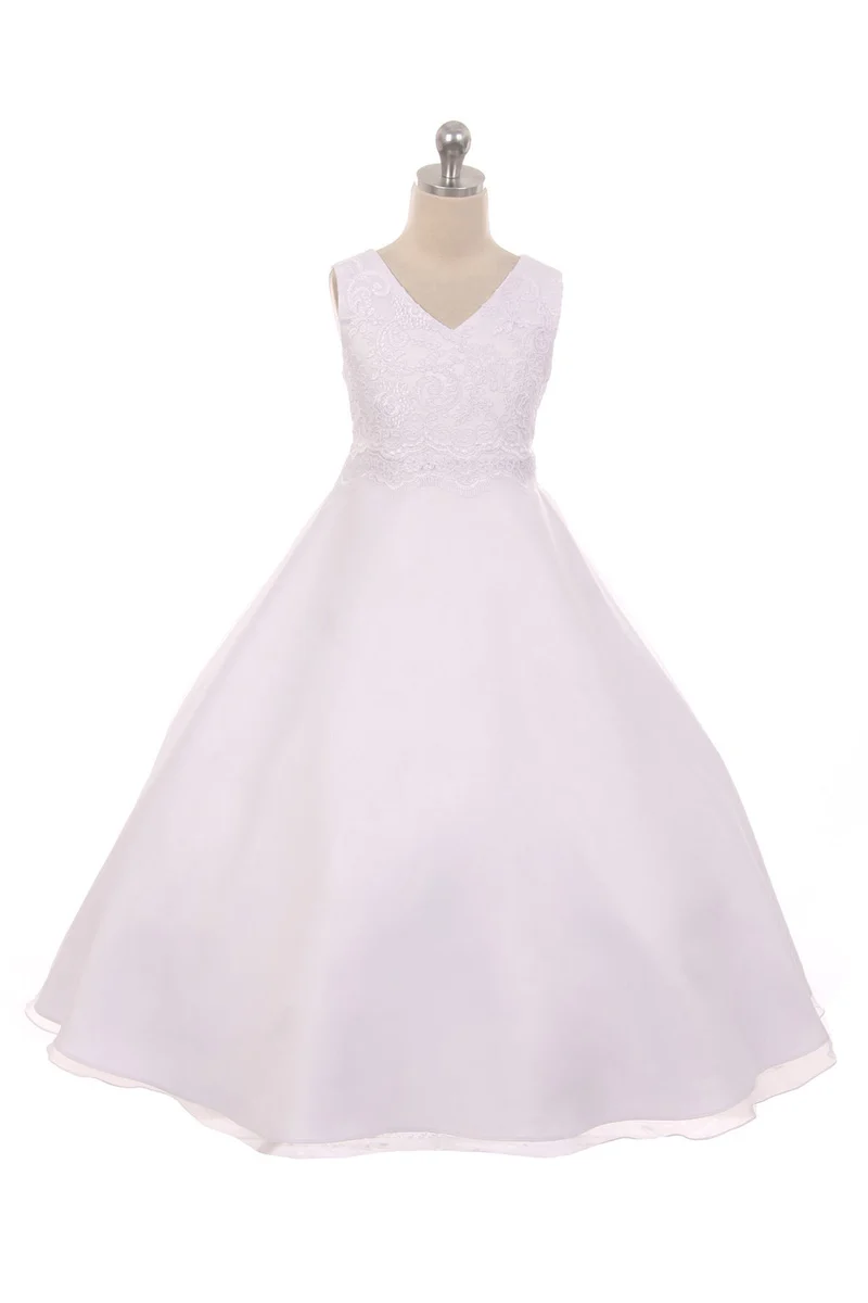 Lace Applique Bodice Full Flower Girl Dress från AS418 Kids Dream - Tjejklänningar