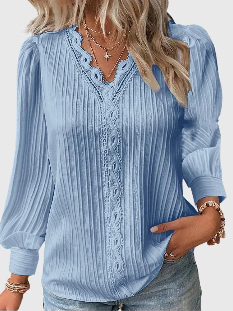 Andrea | Elegant Pullover Blus