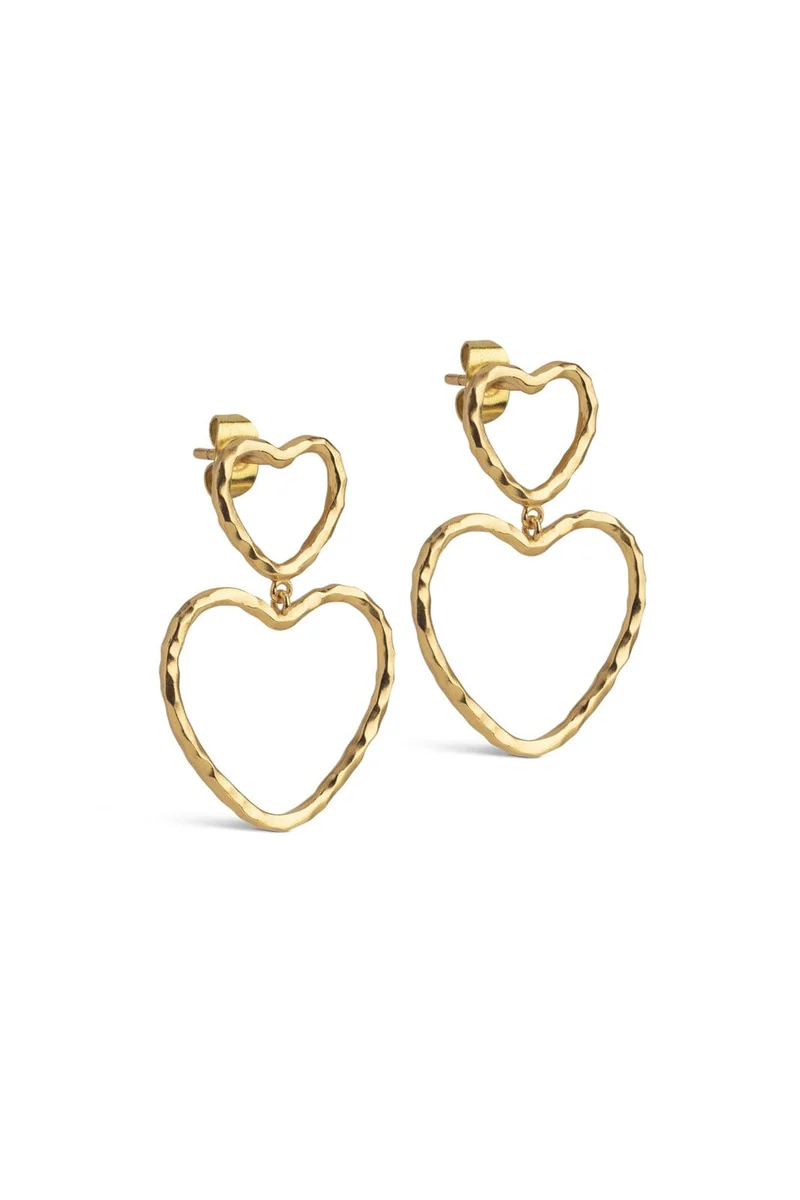 Enamel Copenhagen - Earrings, Organic Lovelink E487gb - Gold Plated