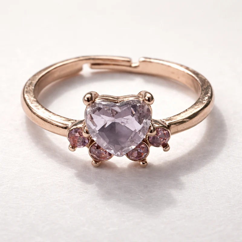 Vintage Zirkonring med Tassmönster