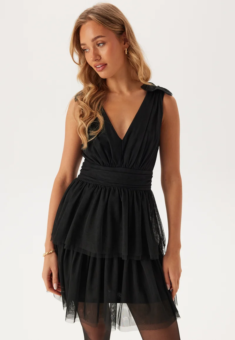 Tulle Frill Short Dress