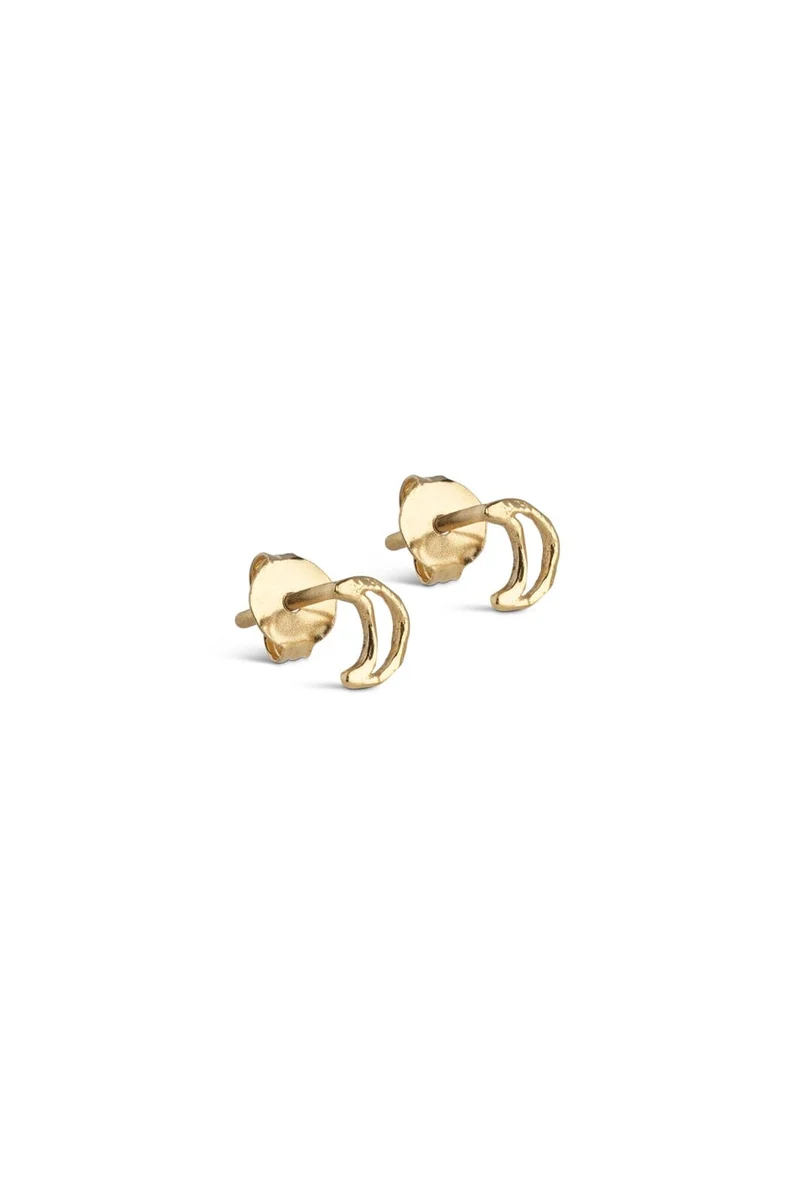 Enamel Copenhagen - Studs, Organic Moon E496gb - Gold Plated