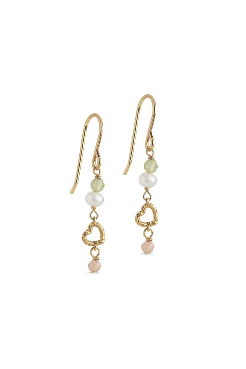 Enamel Copenhagen - Earrings, Organic Heart E490gb - Meadow