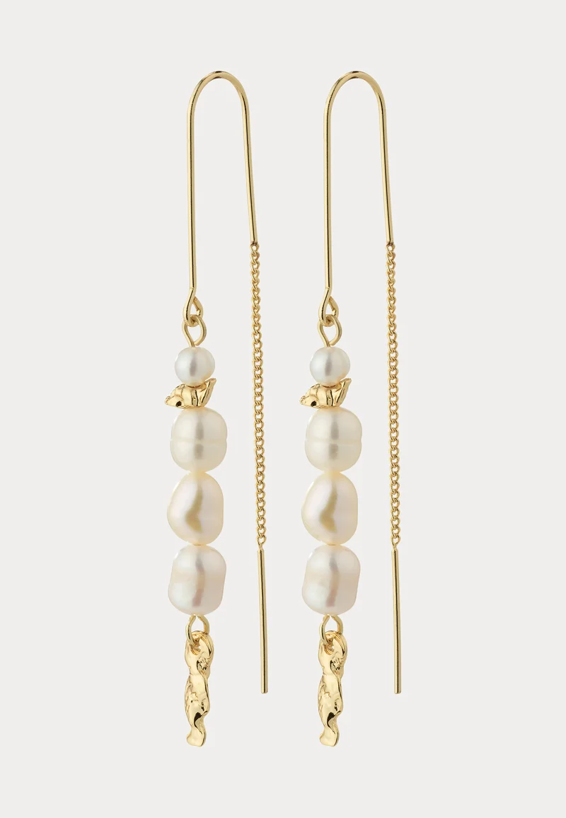 Berthe Pearl Chain Earrings Go