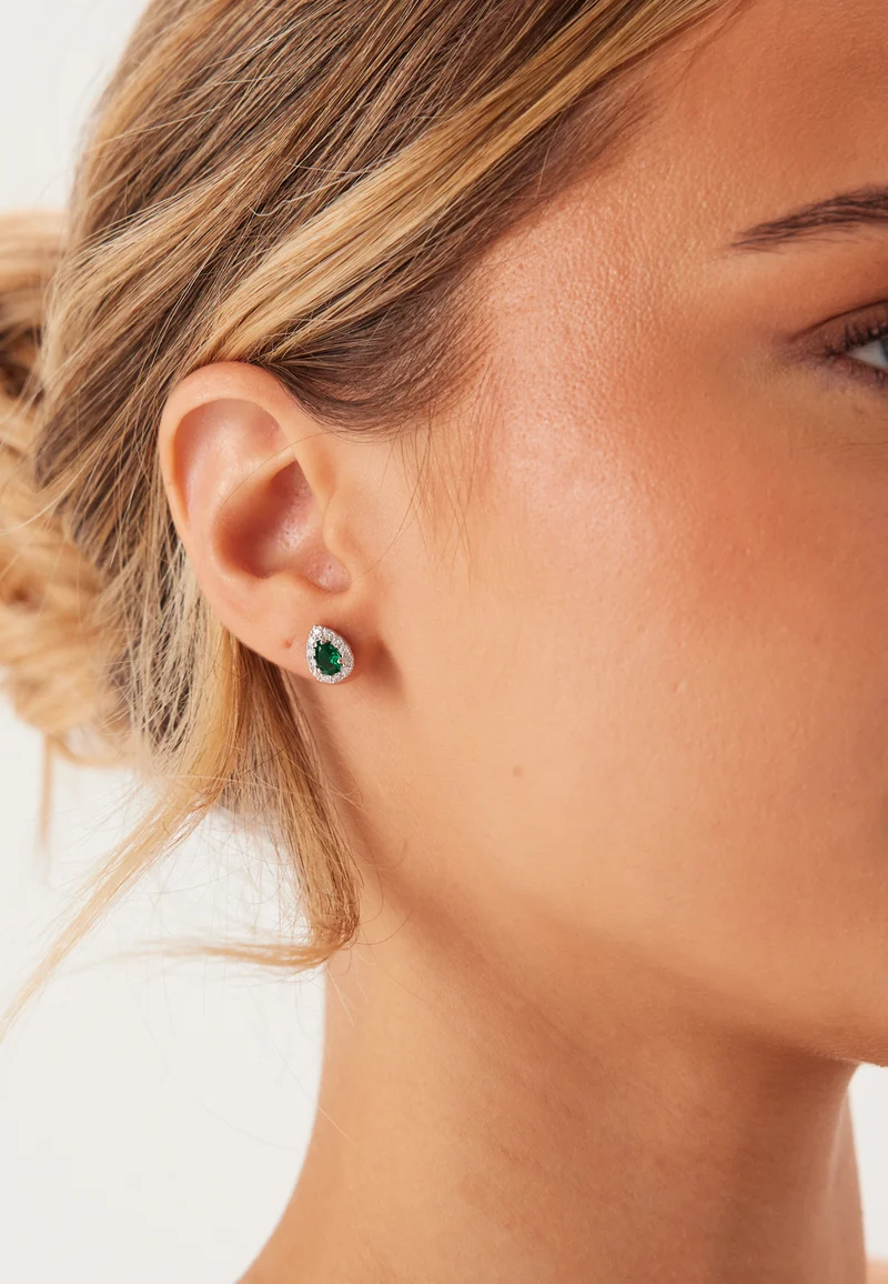 Bianca Earrings - Emerald