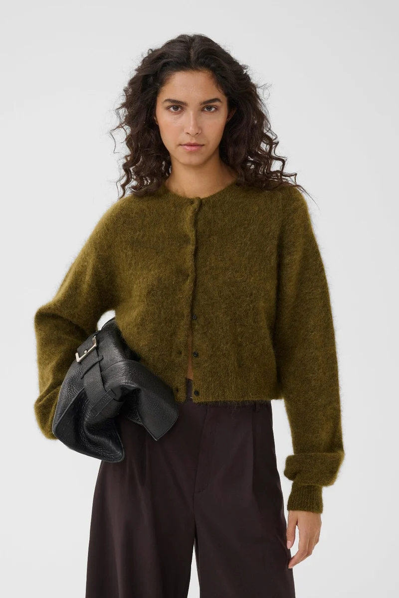 Gestuz - Gzdebbie Short Cardigan 10911515 - 1808321 - Plantation Melange