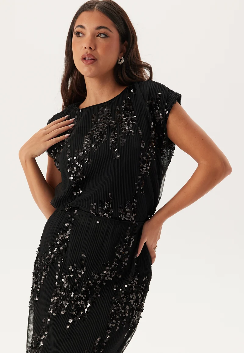 Sequin Mesh Top