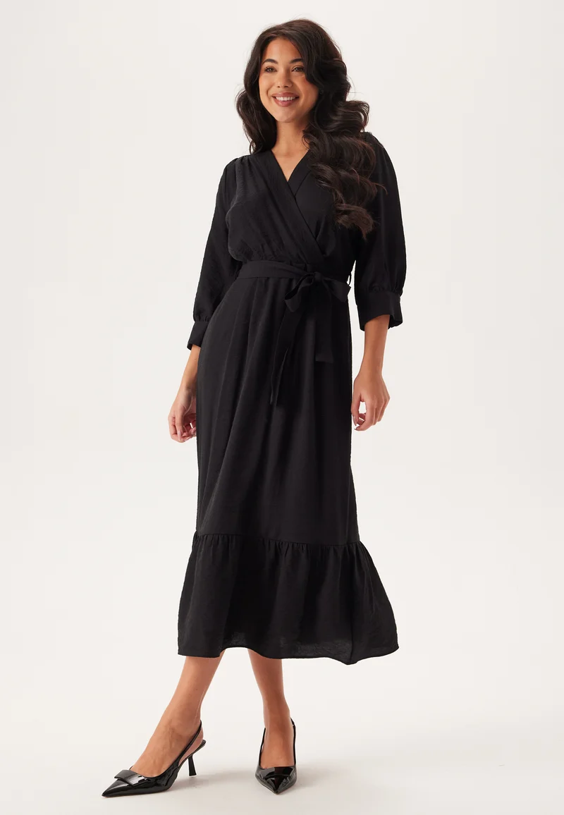 Puff Sleeve Structured Dress