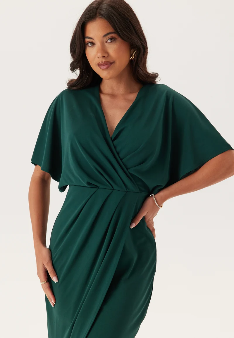 Wrap Slit Maxi Dress