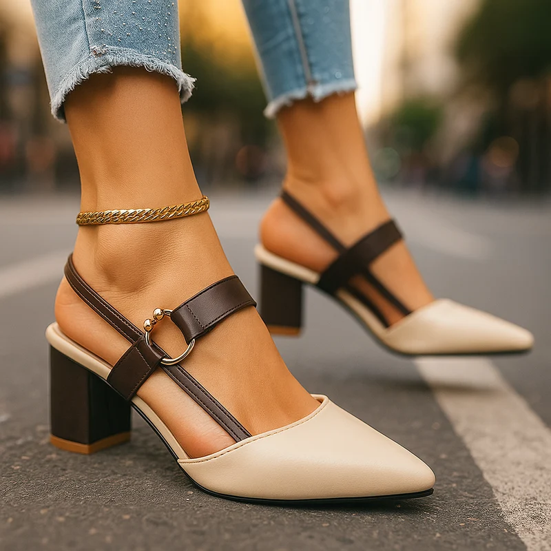Mirella pumps med ring