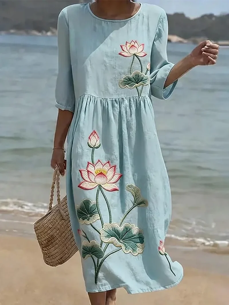 Vanessa | Elegant blommig klänning