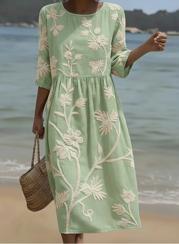 Paige | Elegant blommig klänning