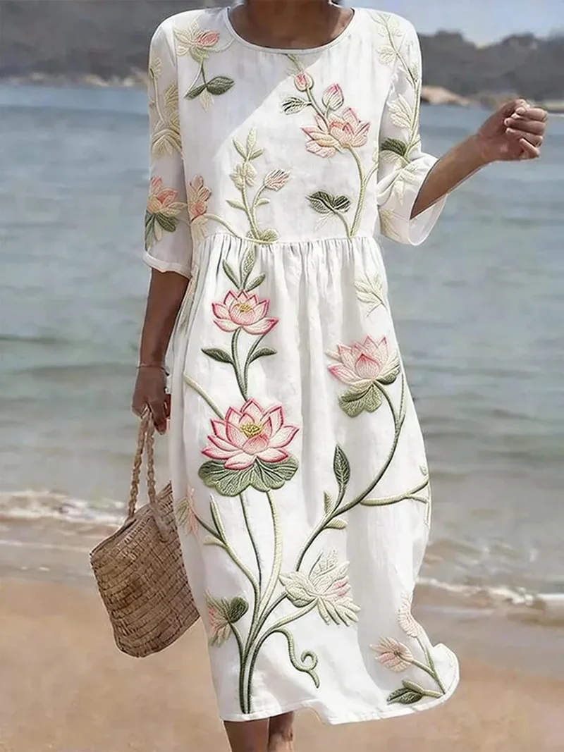 Chloe | Elegant blommig klänning