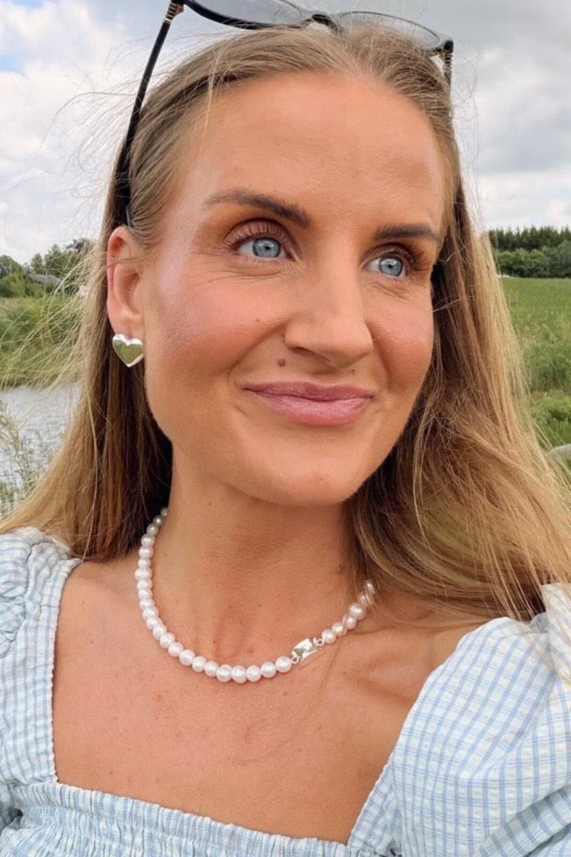 Molly&My Jewellery x Julie Elsebeth - Hjerteslag Øreringe - Forsølvet