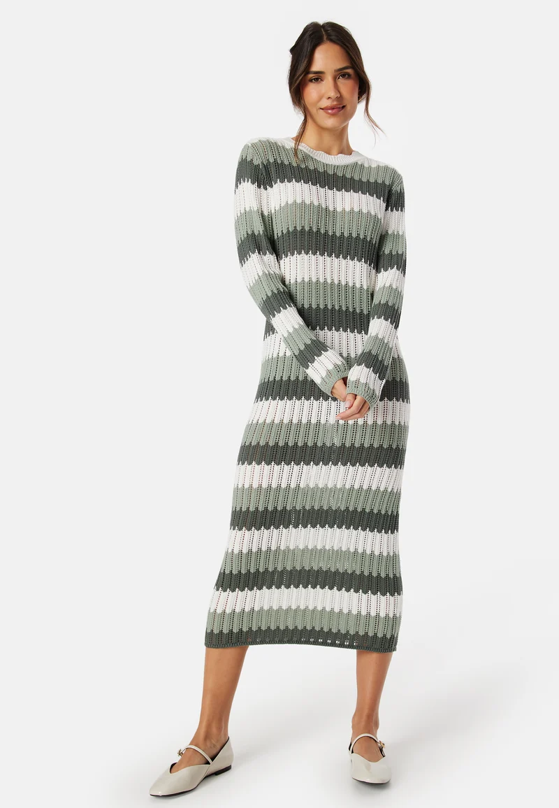 Objwasi L/S O-neck knit dress