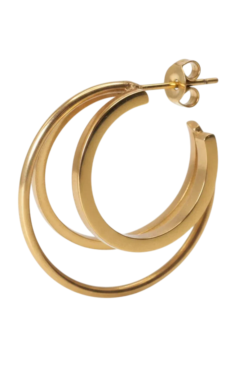 Jane Kønig - Triple Olympia Hoop TOH-SS26-SS-SEFT - Golden