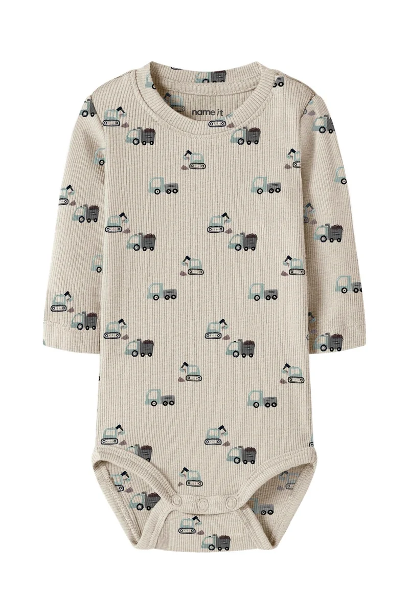 Name It - Nbmkontor Ls Body - 5113073 Peyote Melange
