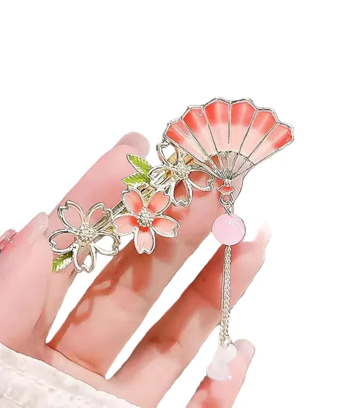 Dam Hårnål med Blommigt Fläktmotiv