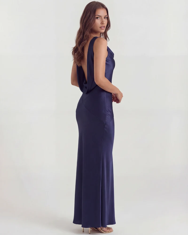 Ella | Elegant Draperad Maxiklänning