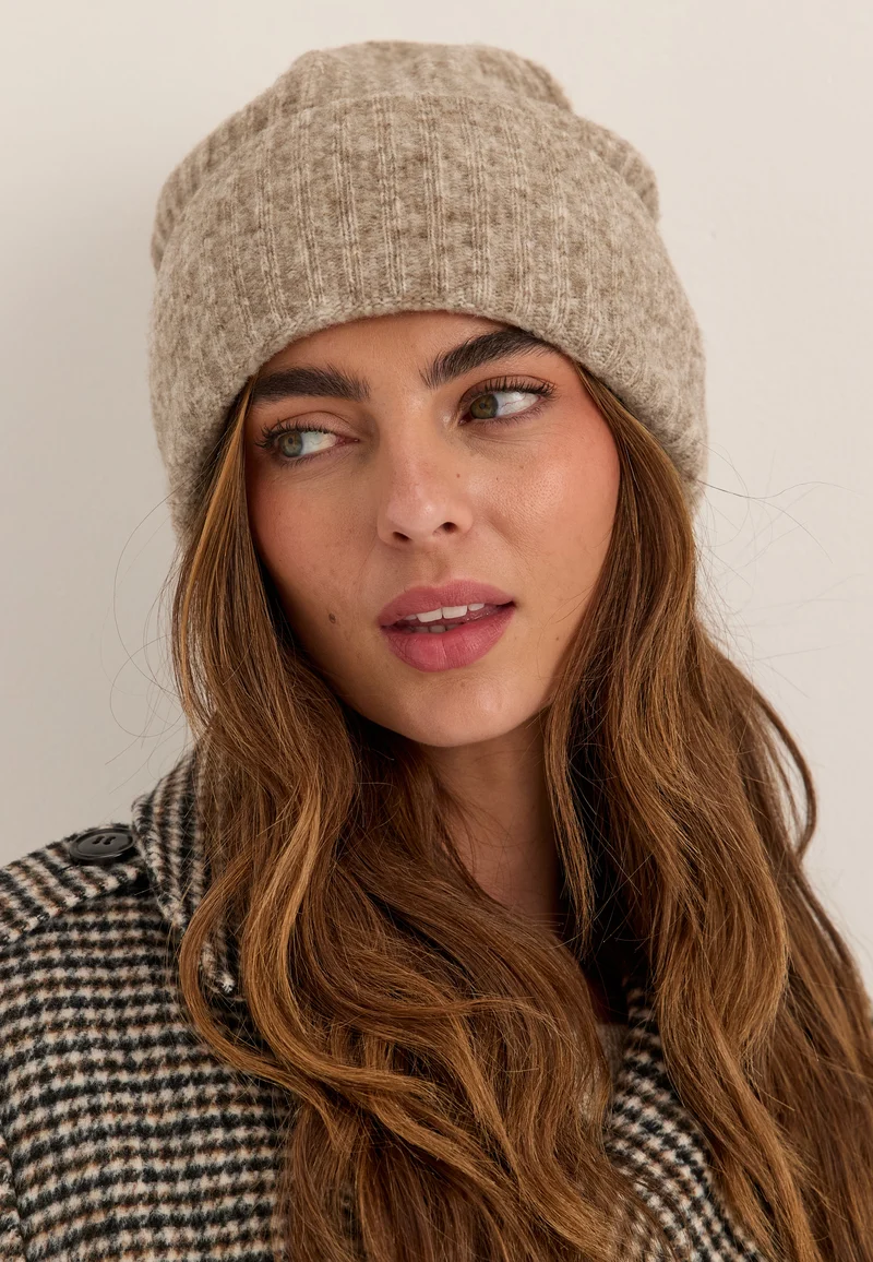 Wool Blend Knitted Hat