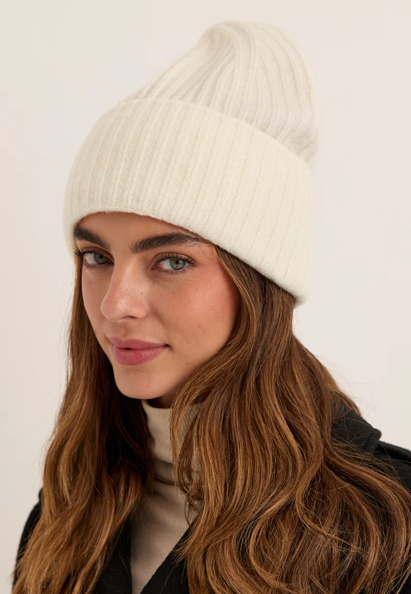 Wool Blend Knitted Hat