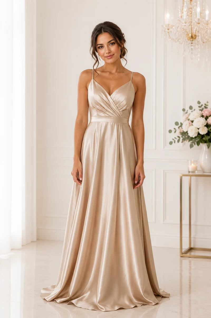 Aftonklänning / Balklänning Venitti Luna 33055 champagne