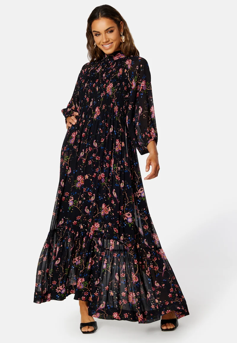 Georgette High Neck Dress
