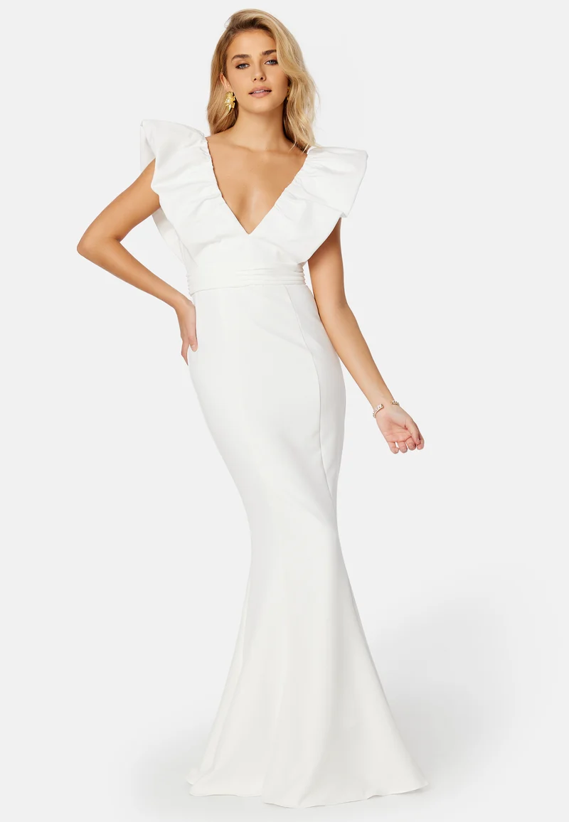 Marie Voluminous Shoulder Dress