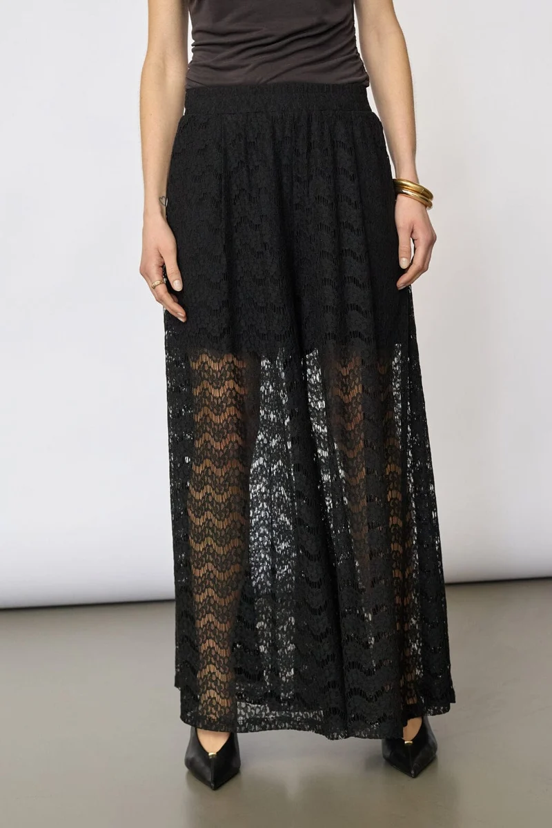 Co´Couture - Harrietcc Lace Skirt Pant 41197 - 96 - Black
