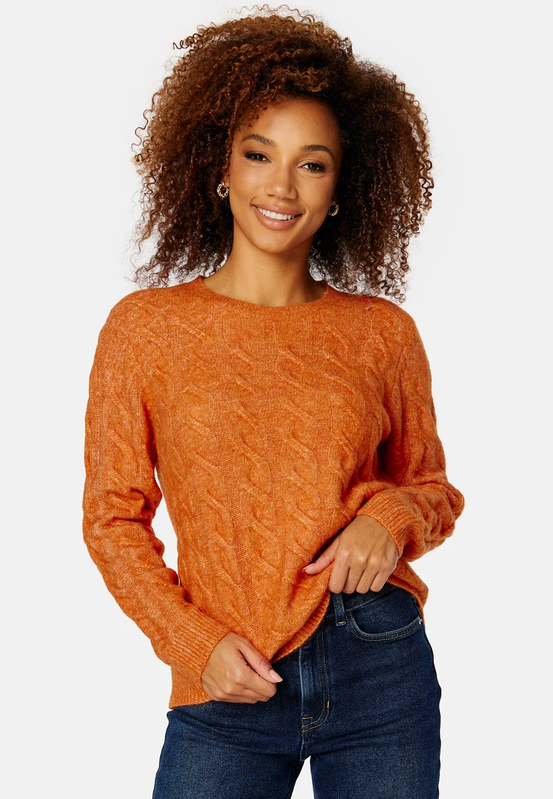 Ella L/S Cable Knit Top