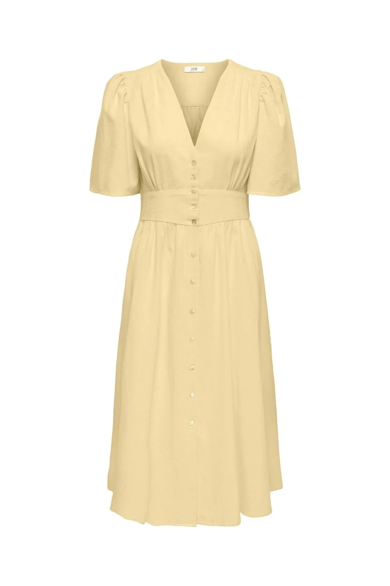 JDY - Jdynora 2/4 Midi Dress - 5003256 Double Cream