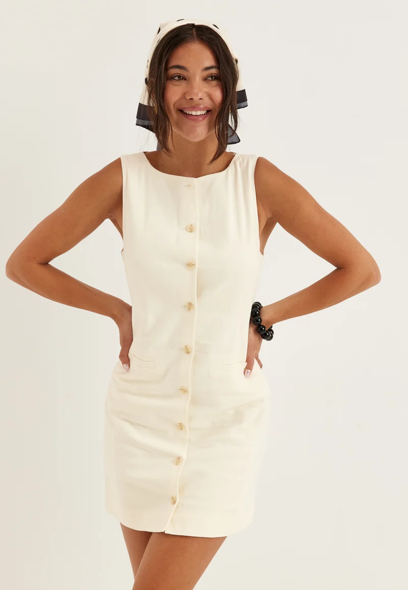 Onldola S/L LINEN BL WAISTCOAT