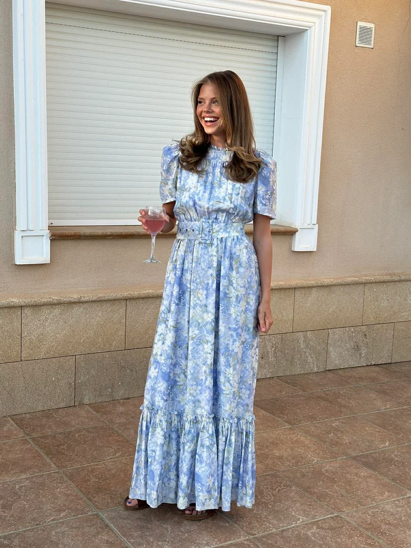 Sophie Puff Maxi Dress