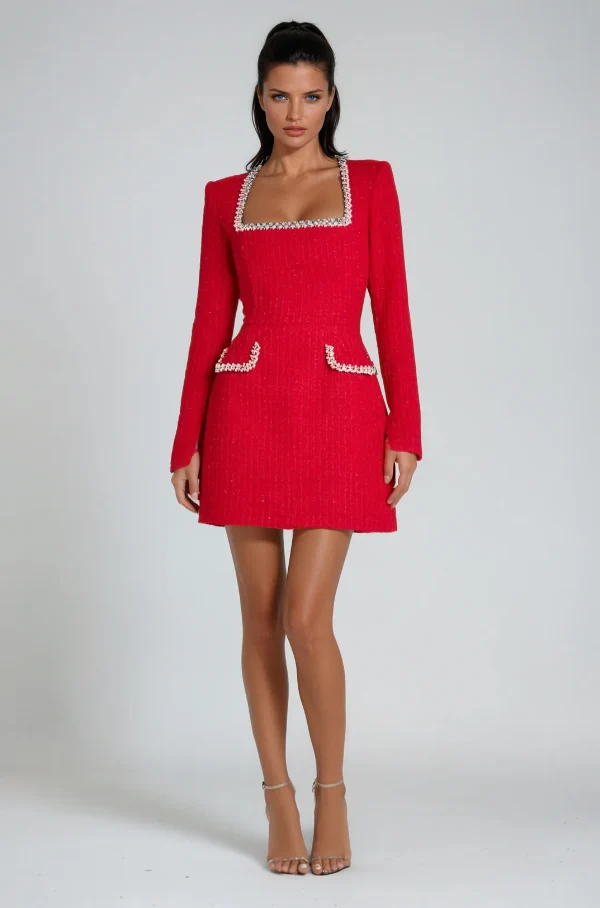 Nessa™ | Miniklänning i tweed