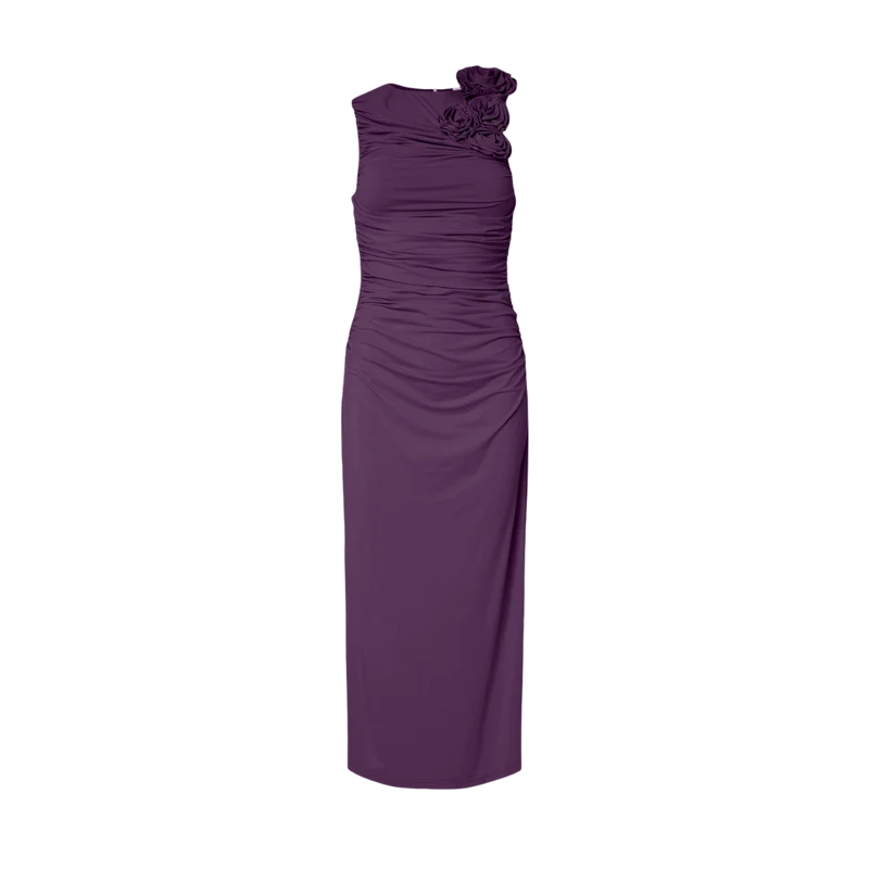 YASDona Long Dress - Wineberry