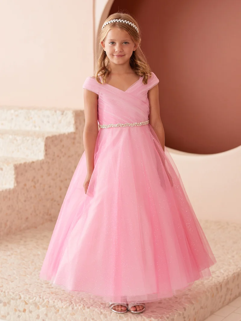 Girl Dress with Glitter Off The Shoulder Dress från TIPTOP KIDS - AS7043