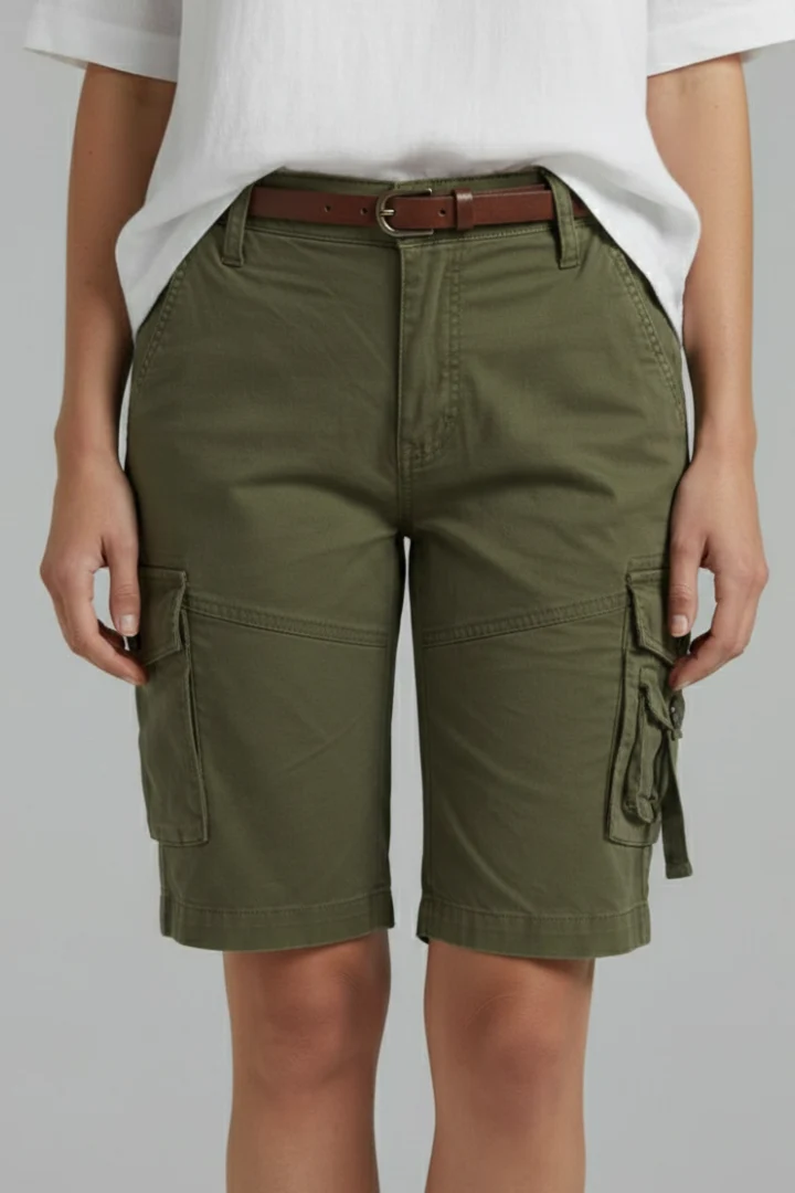 Jenna | Damens Utility Pocket Cargo Shorts