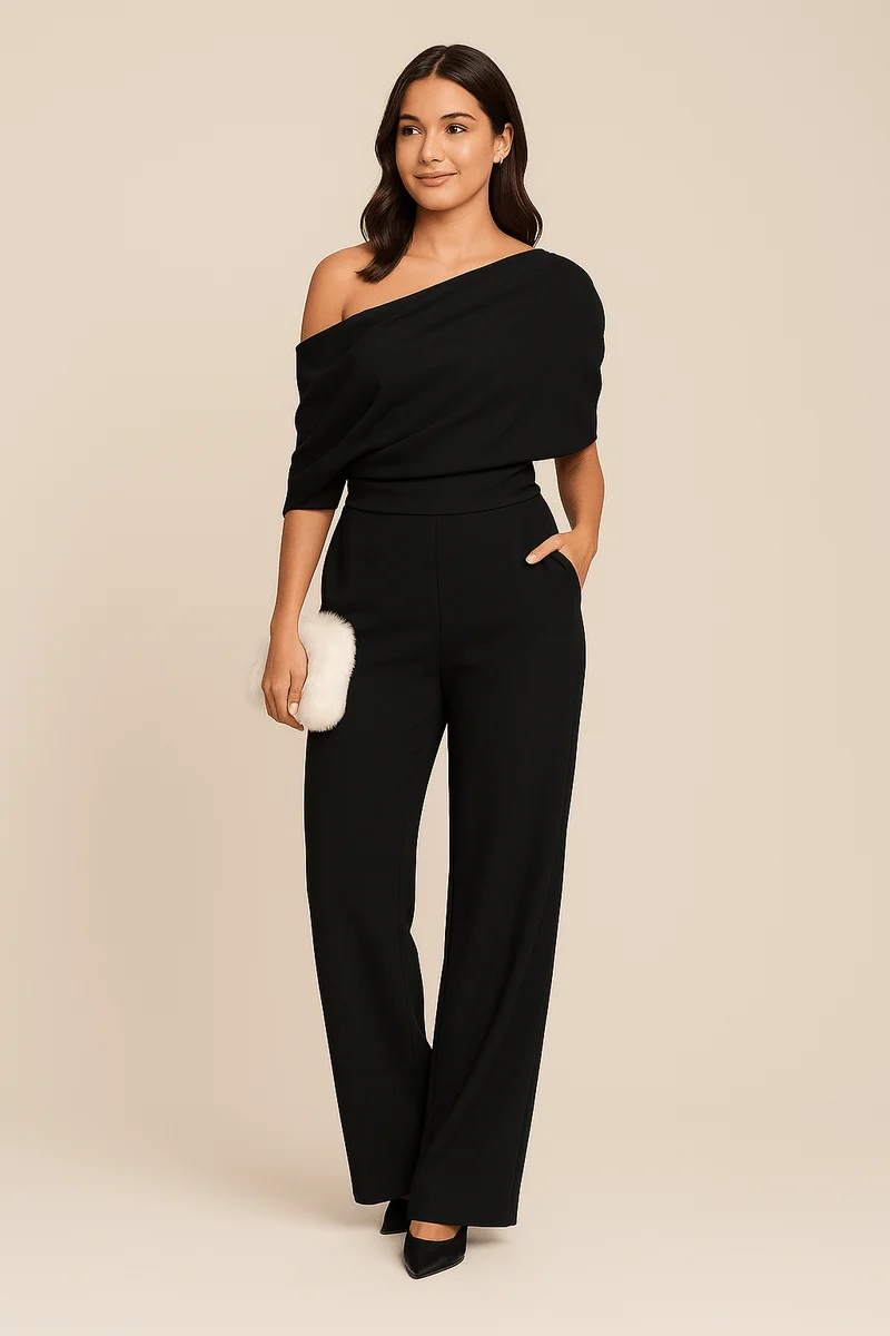 Margaret | Damens Chic Enaxlad Vår Jumpsuit