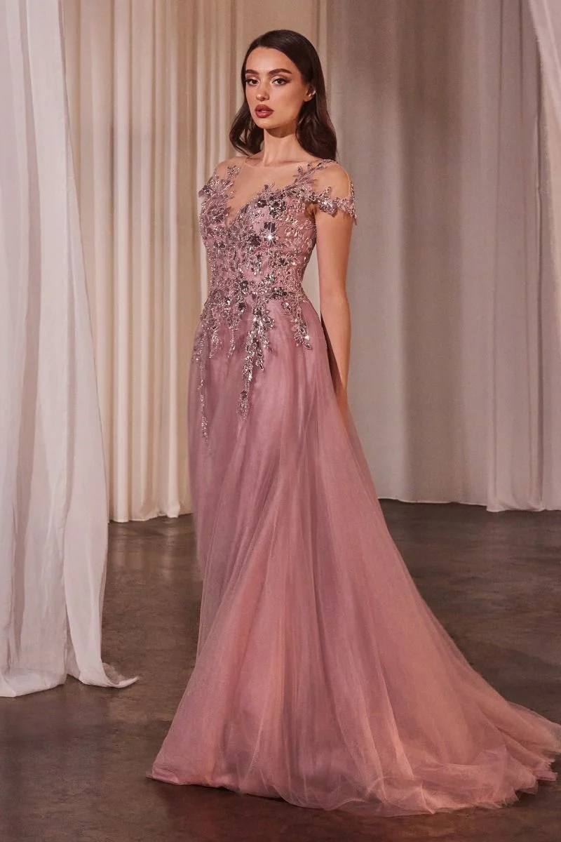 Illusion Higher Neckline Formell aftonklänning av Andrea & Leo Couture - A1350 - Speciellt tillfälle/kurvor