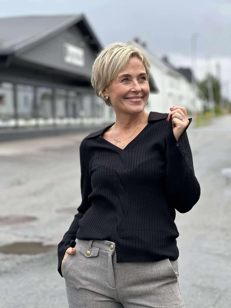 MM Relena Rib Polo Knit