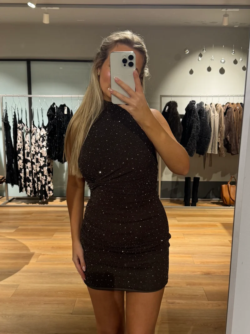 Freja kjole mørkebrun