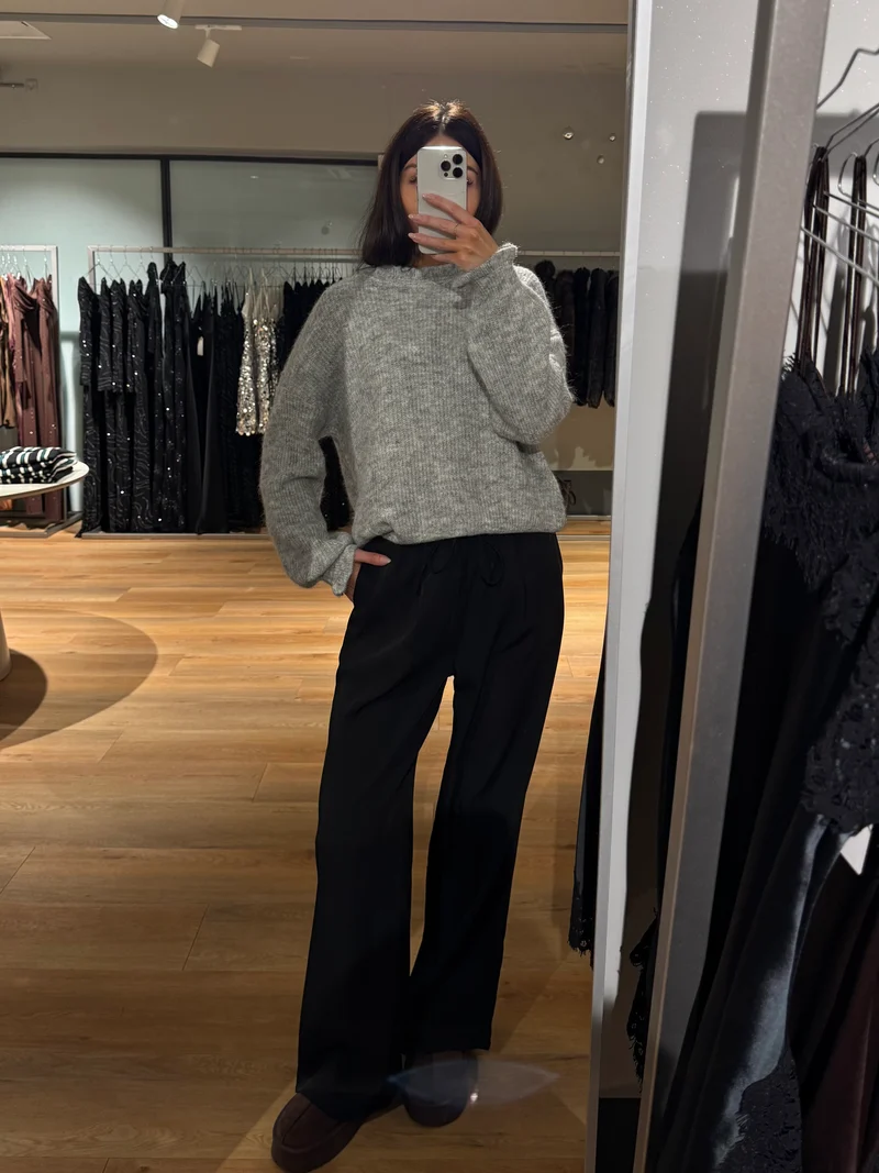 Trine bukser sort tall