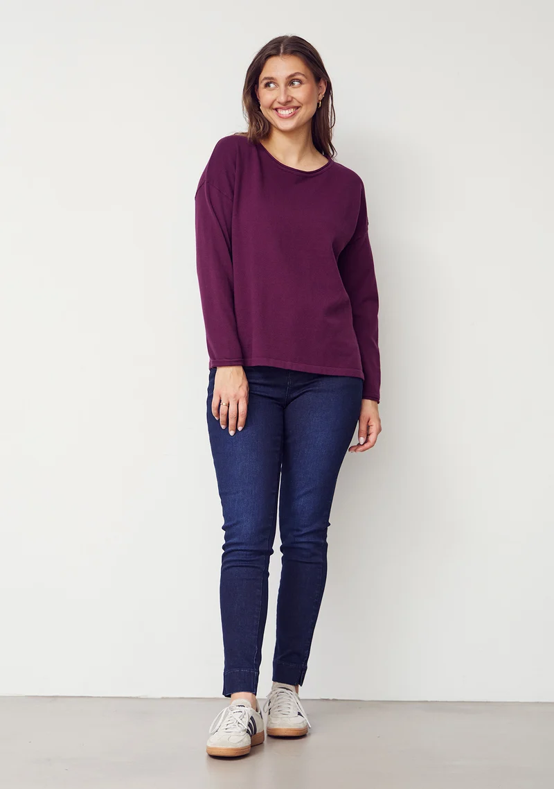 Frigga Knit Pullover - Wine