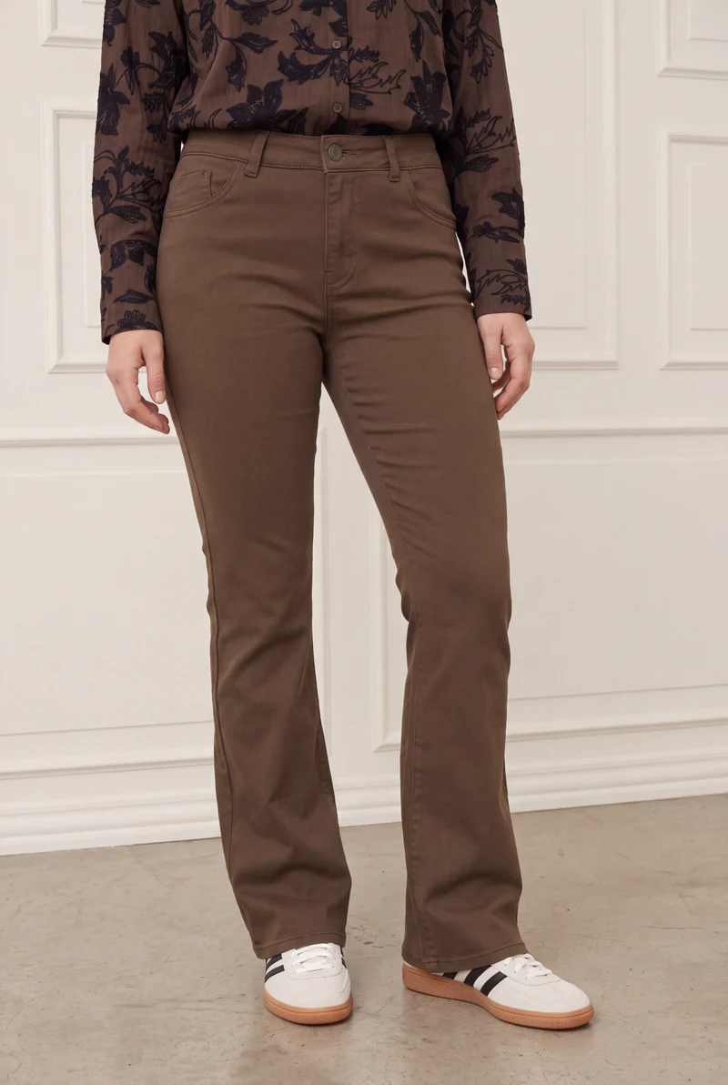 Toscana Flare Pant - Taupe