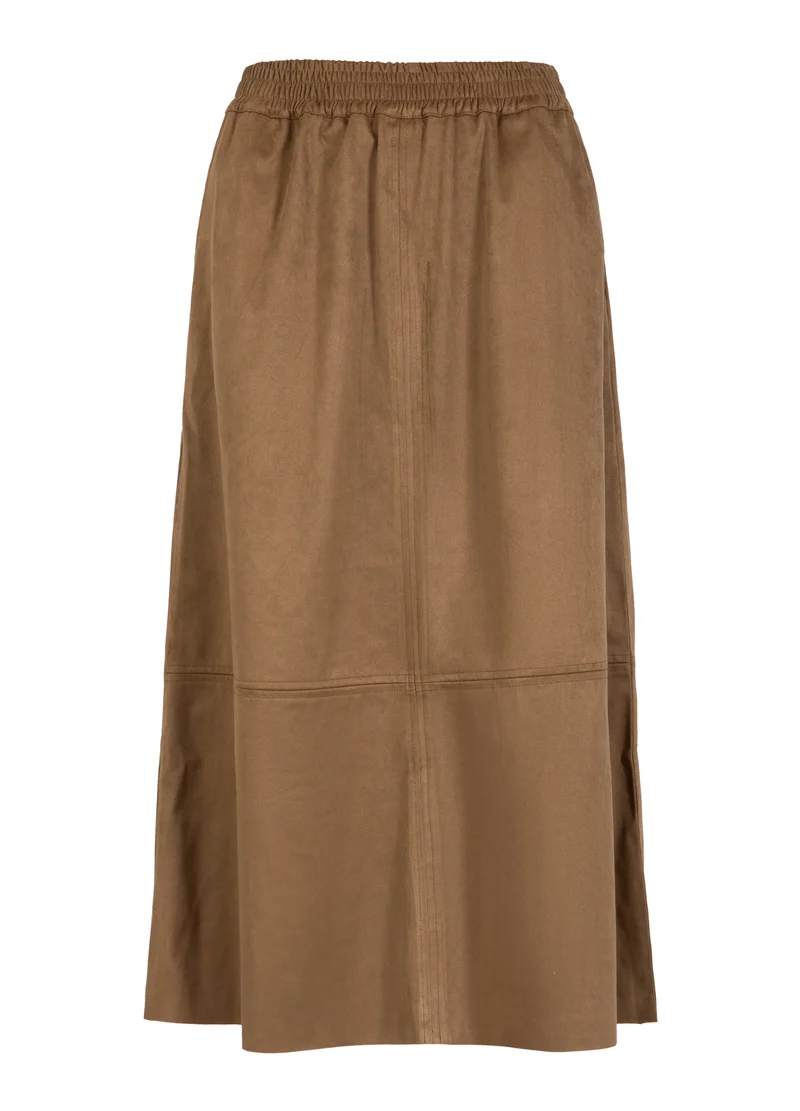 CC HEART ROMY LÅNG KJOL - Golden brown