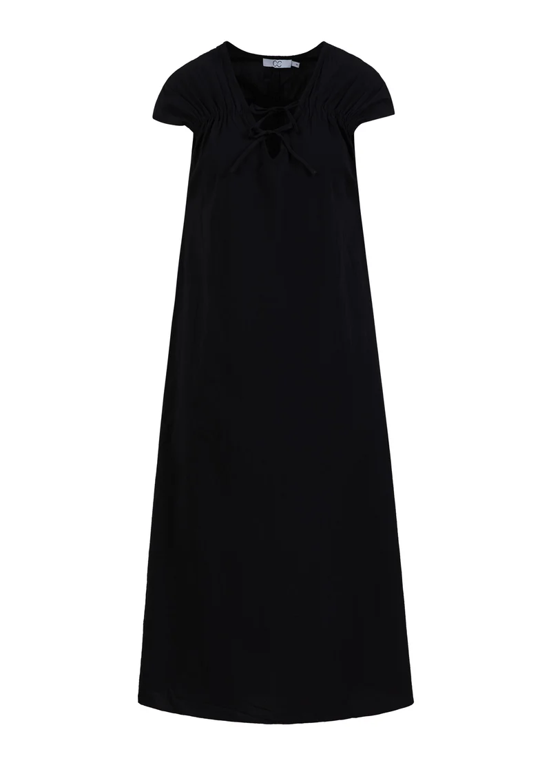 CC HEART ALIZA KLÄNNING MED DRAPERING - Black