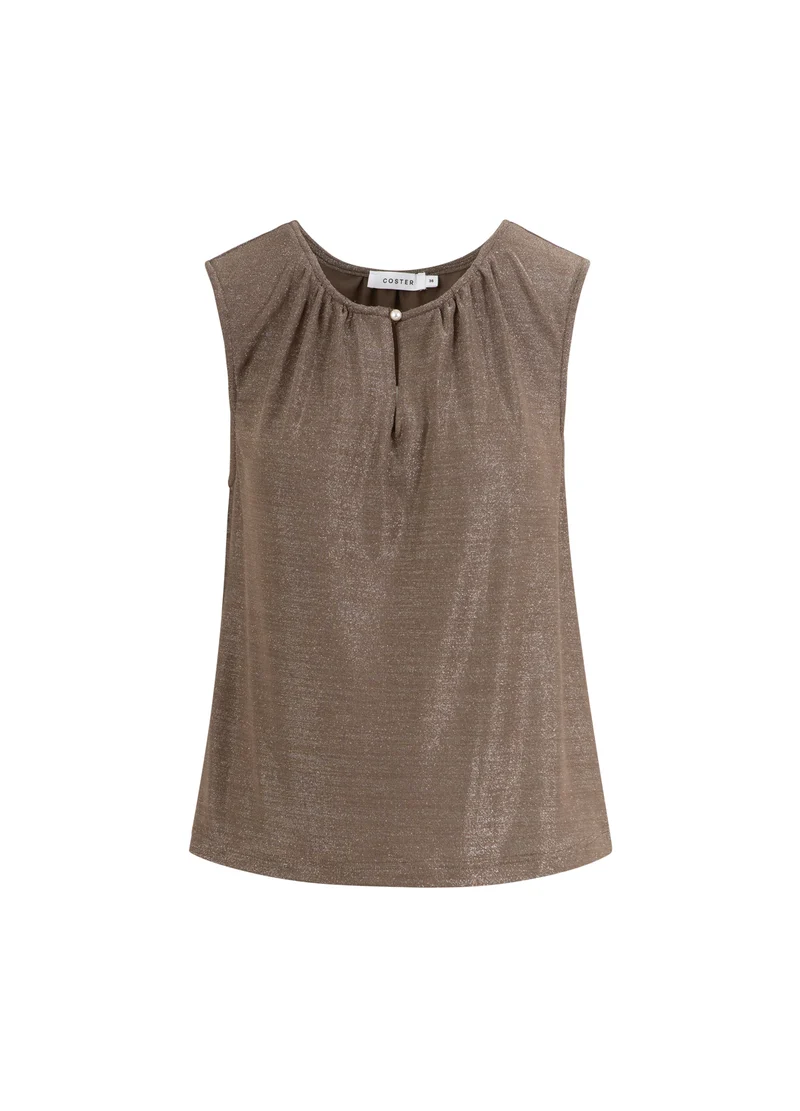 ÄRMLÖS LUREX TOP