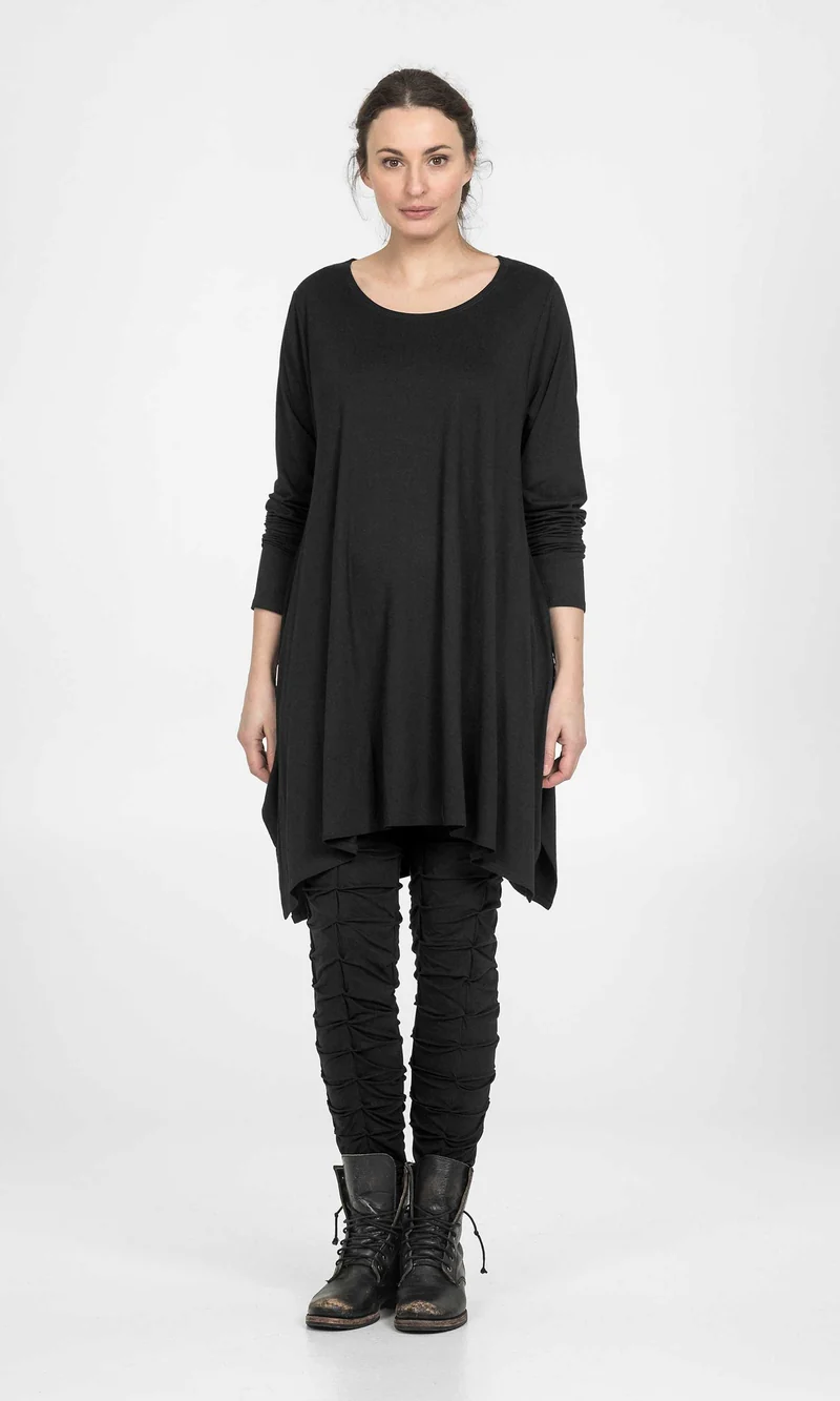 Viskostunika med lång ärm, oversize